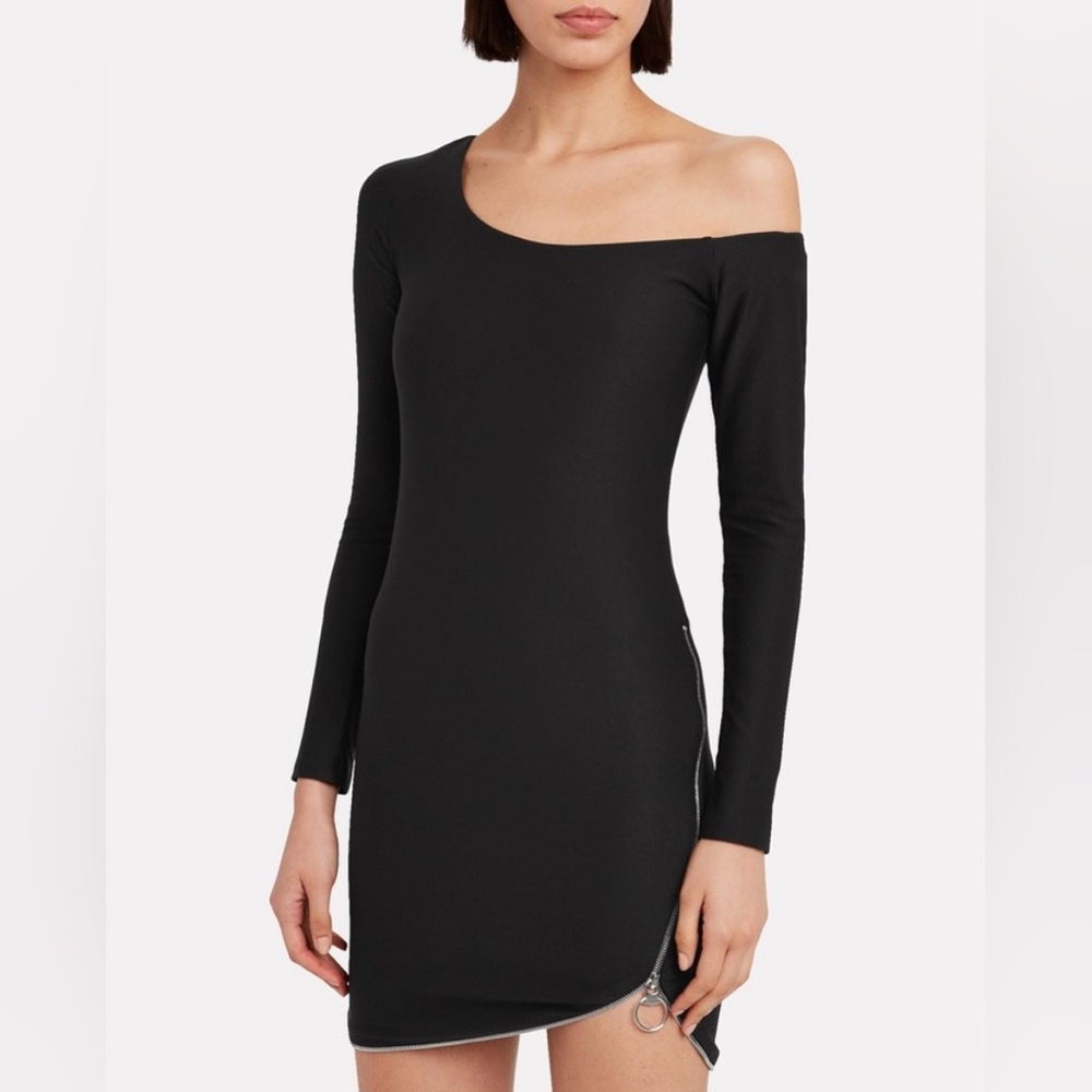 ALIX NYC Women's Ainslie Zip Jersey Dress Sepia